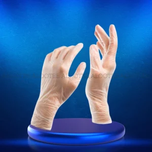 خرید دستکش وینیل بسته 100 عددی - فروشگاه الو طب