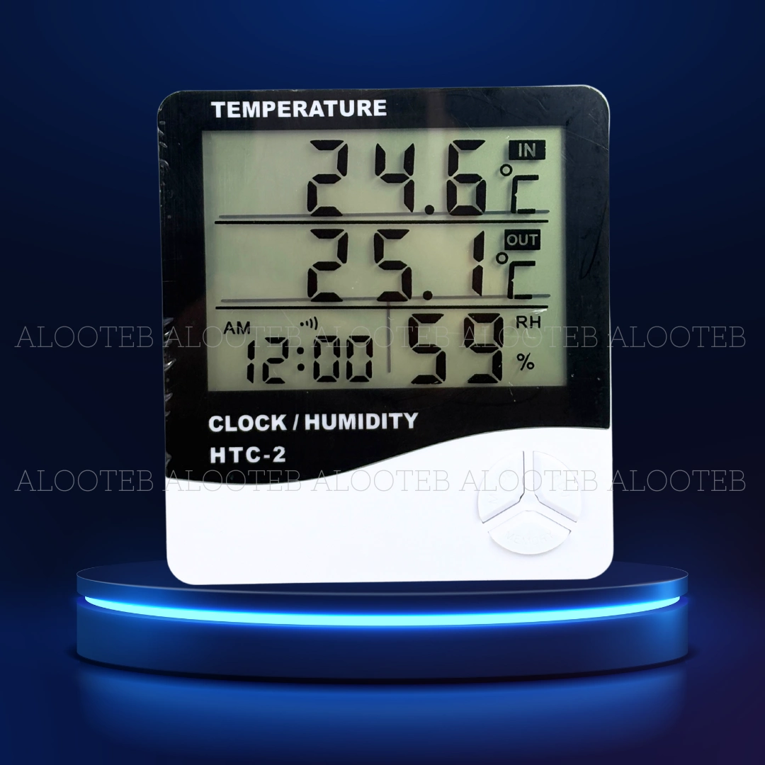 خرید دماسنج و رطوبت سنج محیطی HTC-2 - الو طب