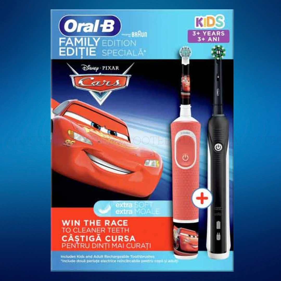 خرید مسواک برقی اورال بی مدل kids cars + pro1 700 black edition - فروشگاه الو طب
